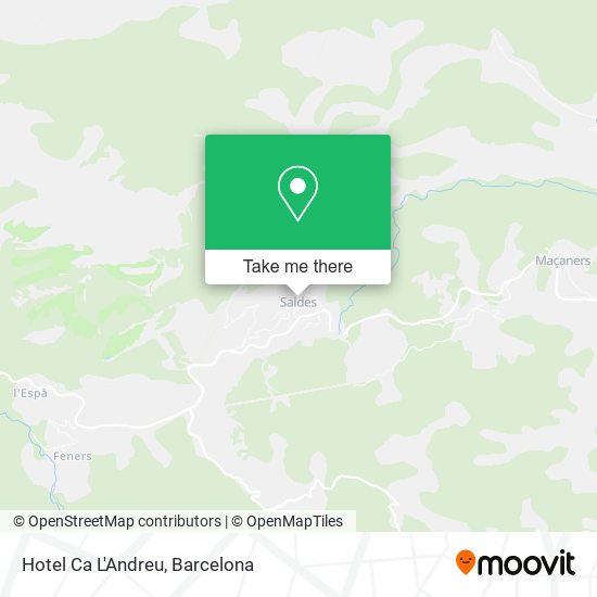 Hotel Ca L'Andreu map