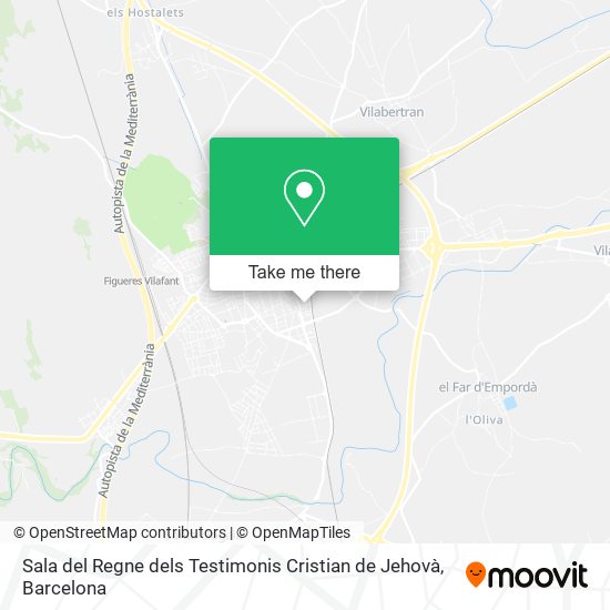 Sala del Regne dels Testimonis Cristian de Jehovà map