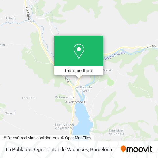 La Pobla de Segur Ciutat de Vacances map