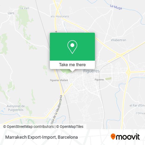 Marrakech Export-Import map