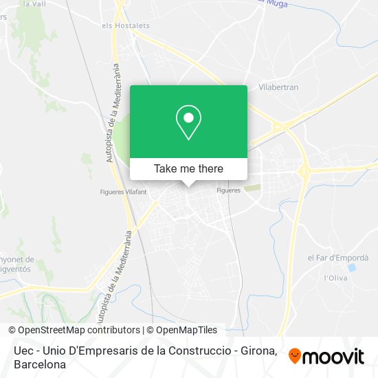 mapa Uec - Unio D'Empresaris de la Construccio - Girona