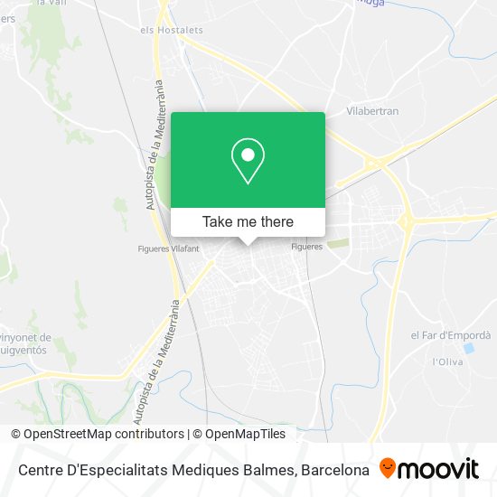 Centre D'Especialitats Mediques Balmes map