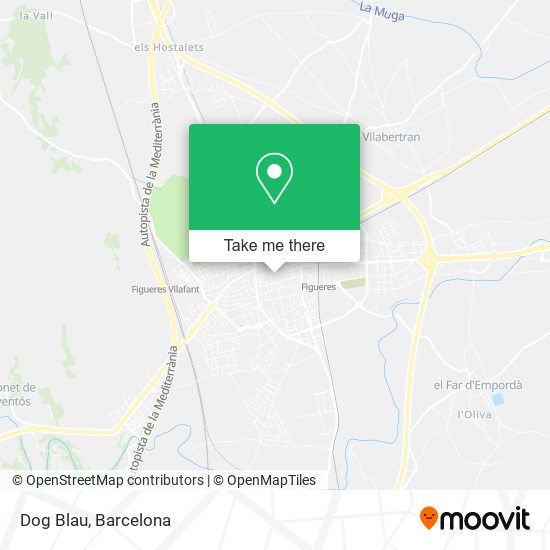 Dog Blau map