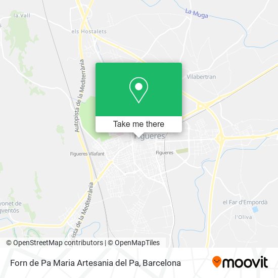 mapa Forn de Pa Maria Artesania del Pa