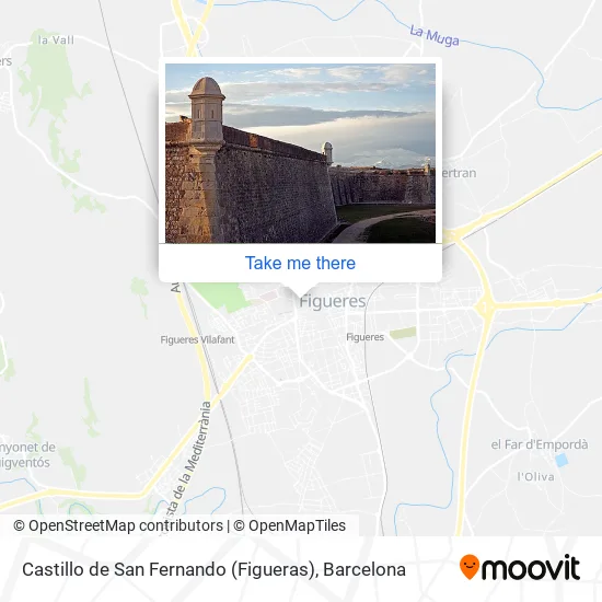Castillo de San Fernando (Figueras) map