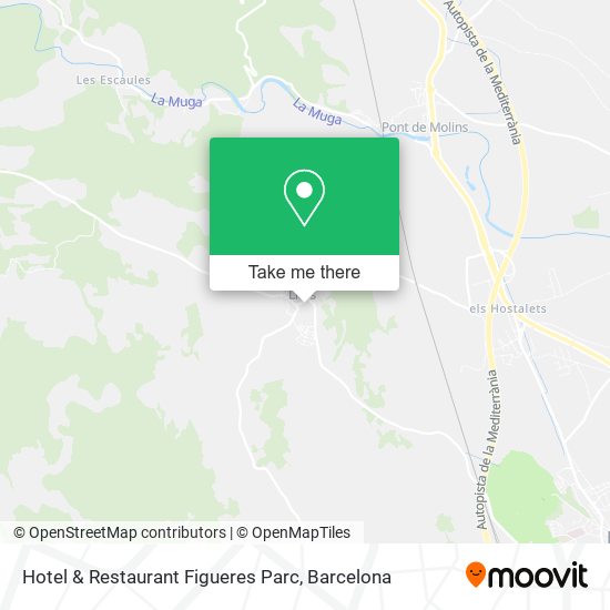 mapa Hotel & Restaurant Figueres Parc