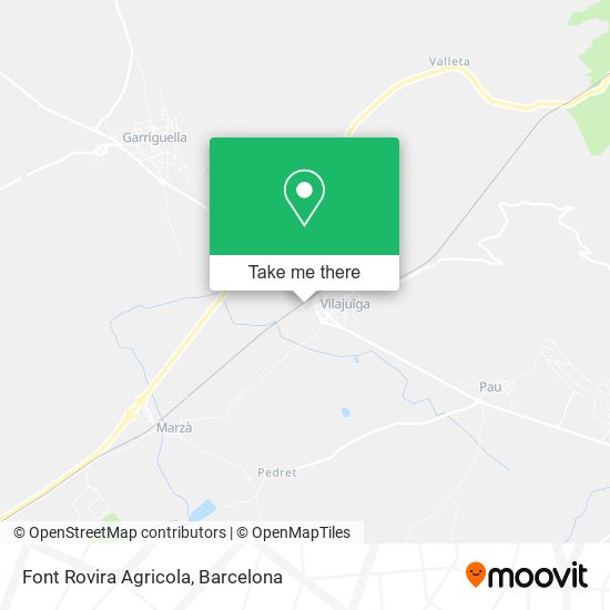 mapa Font Rovira Agricola