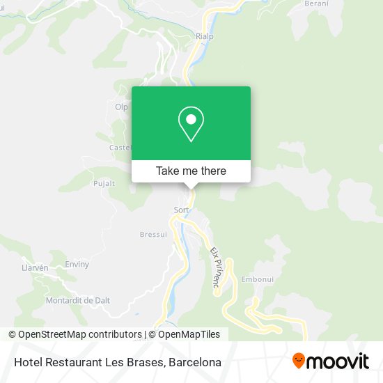 Hotel Restaurant Les Brases map
