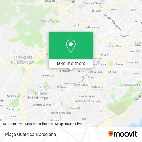 mapa Plaça Guernica