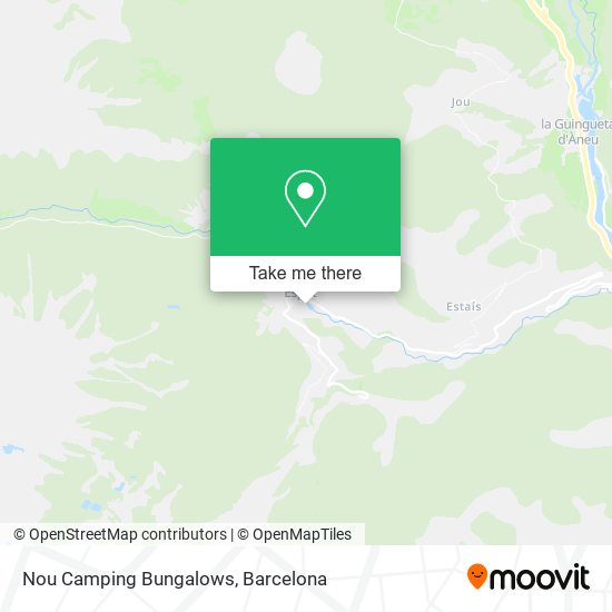 Nou Camping Bungalows map
