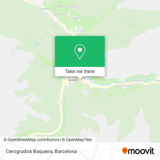 Cerogrados Baqueira map