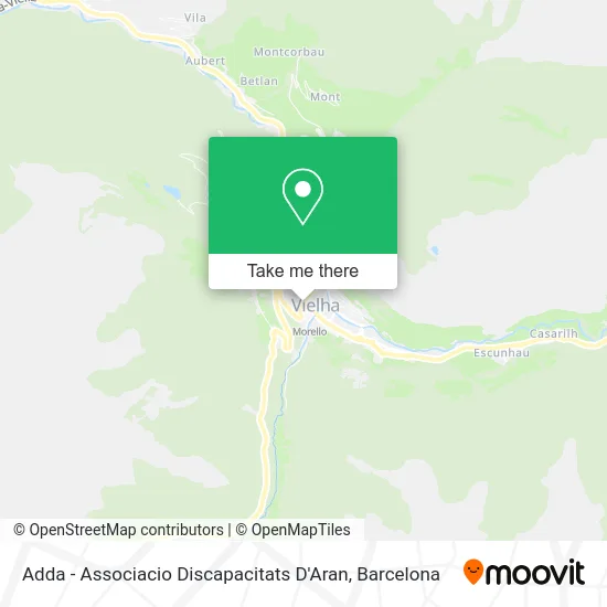 Adda - Associacio Discapacitats D'Aran map