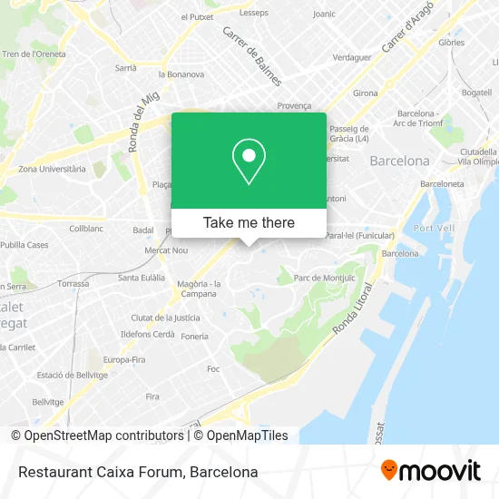Restaurant Caixa Forum map