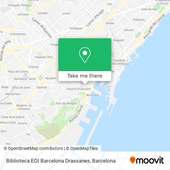 mapa Biblioteca EOI Barcelona Drassanes