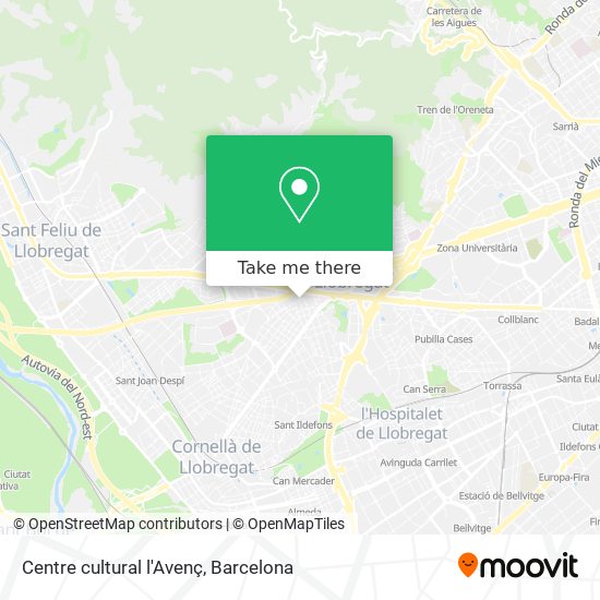 Centre cultural l'Avenç map