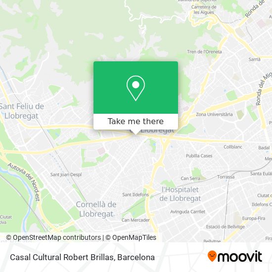 Casal Cultural Robert Brillas map