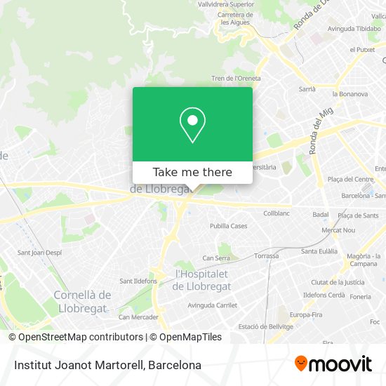 mapa Institut Joanot  Martorell