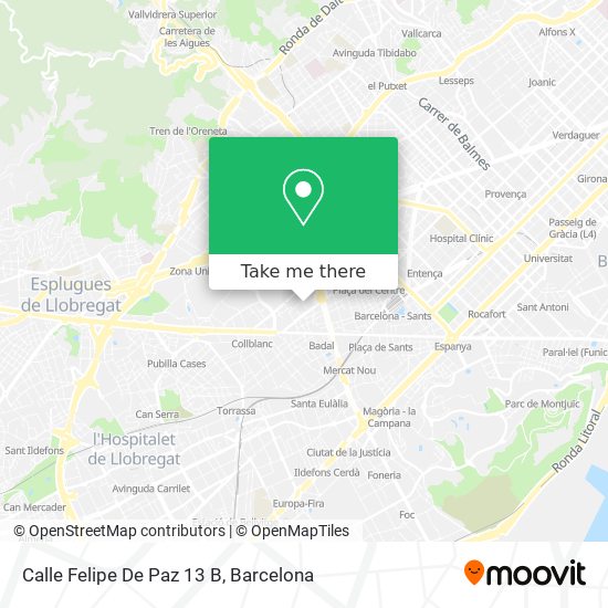 Calle Felipe De Paz 13 B map