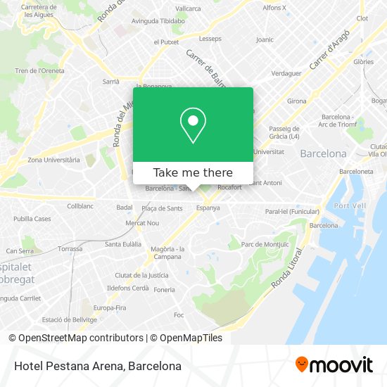 Hotel Pestana Arena map