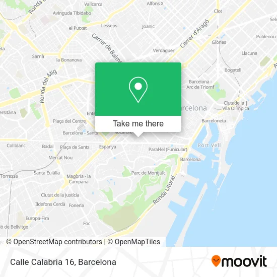 Calle Calabria 16 map