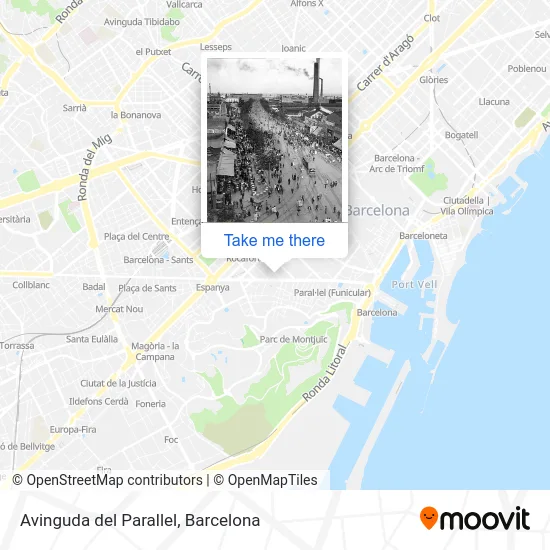 Avinguda del Parallel map