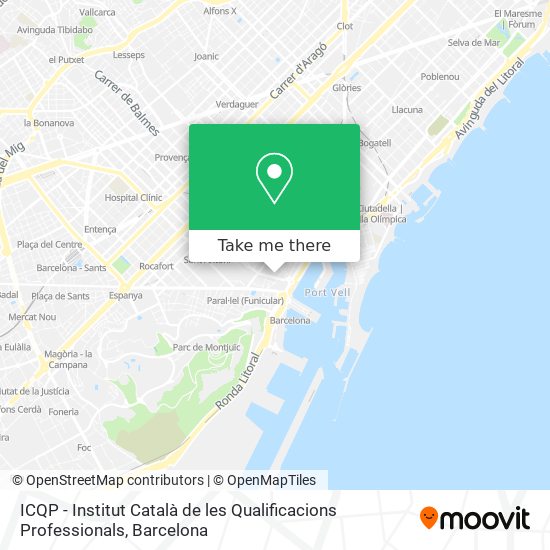 ICQP - Institut Català de les Qualificacions Professionals map