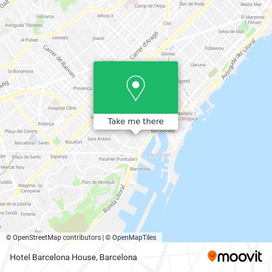 Hotel Barcelona House map