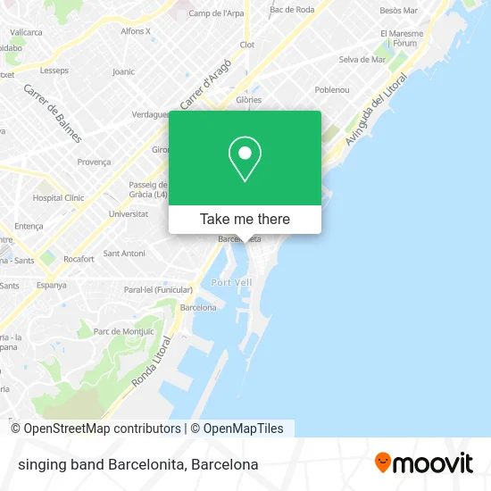 singing band Barcelonita map