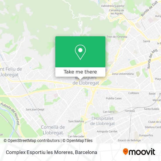 Complex Esportiu les Moreres map