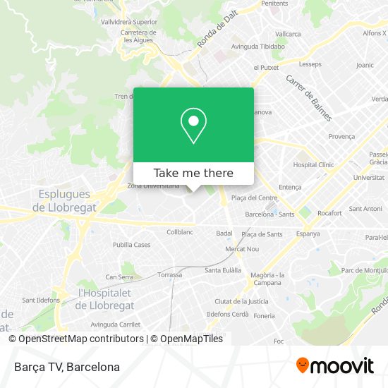 Barça TV map