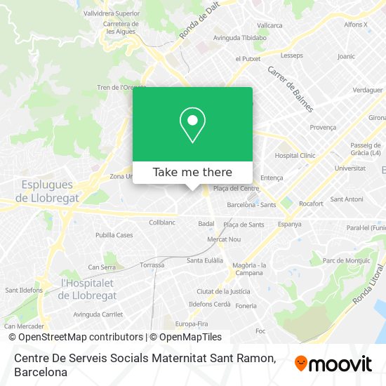 Centre De Serveis Socials Maternitat Sant Ramon map