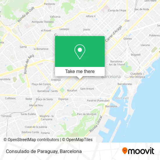 Consulado de Paraguay map