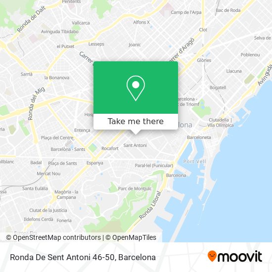 Ronda De Sent Antoni 46-50 map