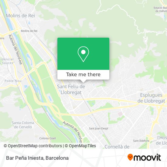 Bar Peña Iniesta map
