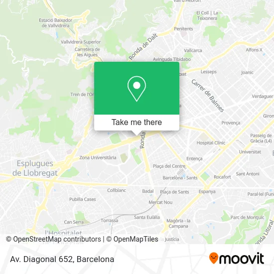 Av. Diagonal 652 map