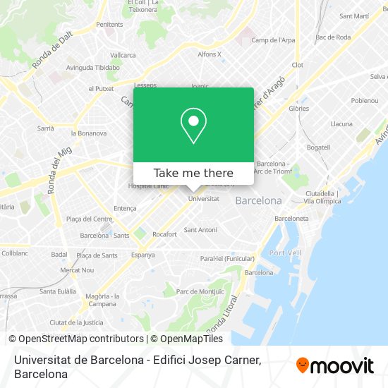 Universitat de Barcelona - Edifici Josep Carner map