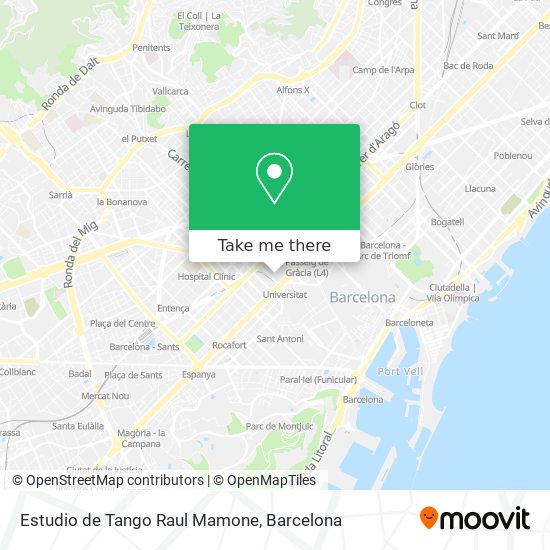 Estudio de Tango Raul Mamone map