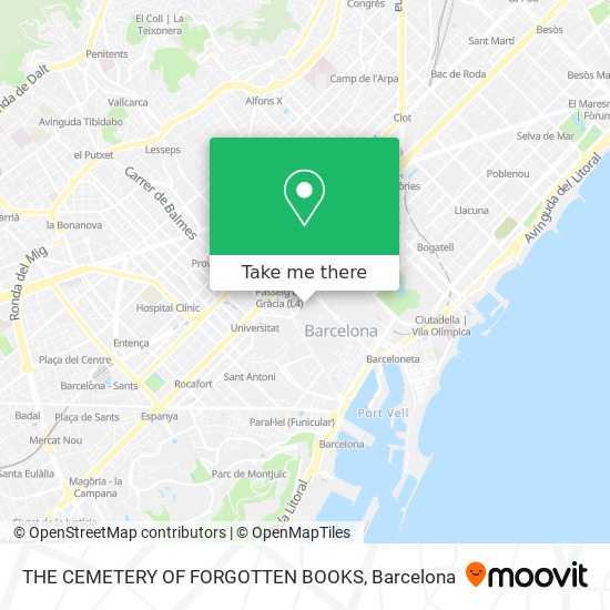 THE CEMETERY OF FORGOTTEN BOOKS map