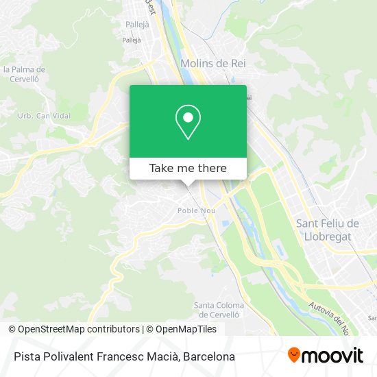 Pista Polivalent Francesc Macià map