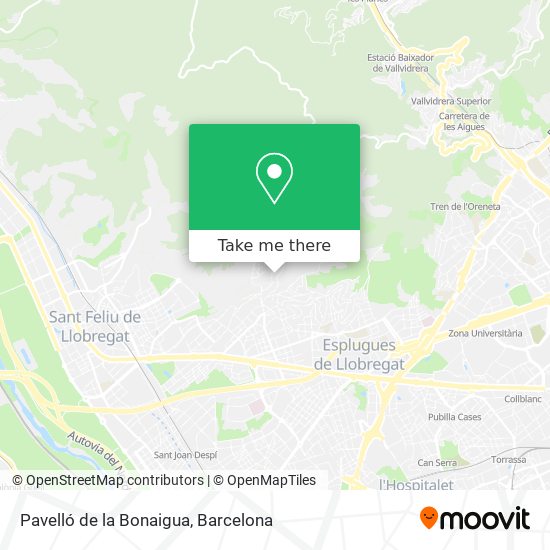 Pavelló de la Bonaigua map