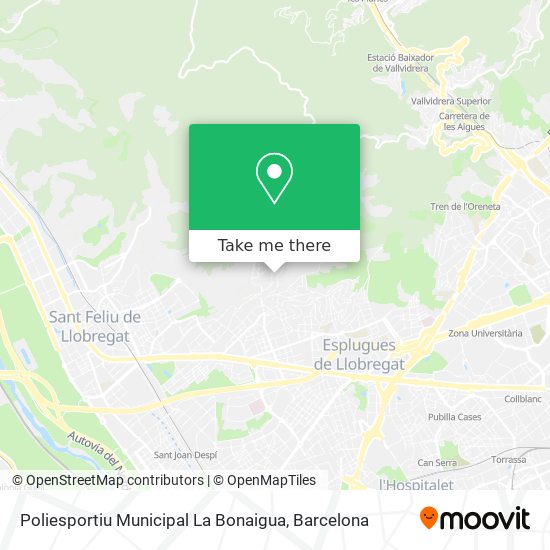 Poliesportiu Municipal La Bonaigua map