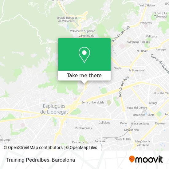 Training Pedralbes map