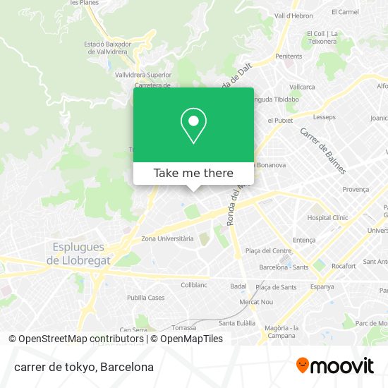 carrer de tokyo map