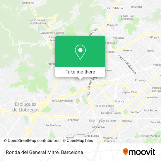 Ronda del General Mitre map