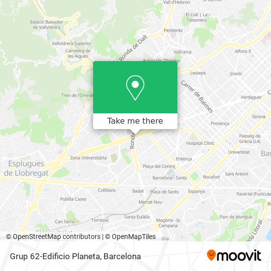 mapa Grup 62-Edificio Planeta