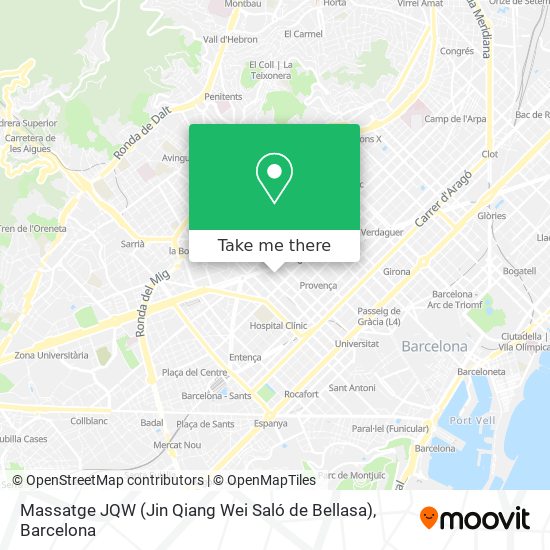 mapa Massatge JQW (Jin Qiang Wei Saló de Bellasa)