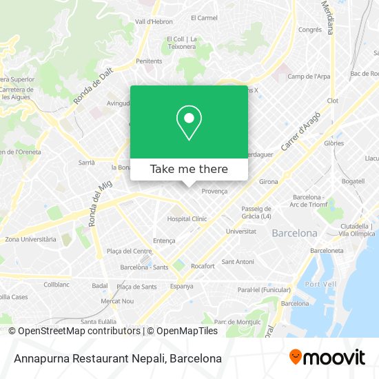 mapa Annapurna Restaurant Nepali