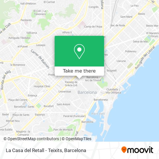 La Casa del Retall - Teixits map
