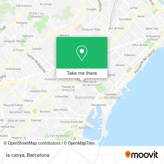 la canya map
