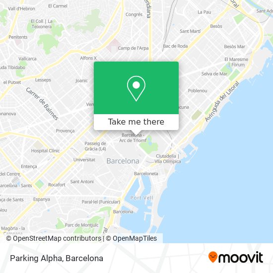 Parking Alpha map